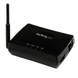 StarTech.com Serveur AirPrint sans fil N 150 Mb/s à 1 port USB - 802.11b/g/n - Serveur d'impression USB pour iPad 