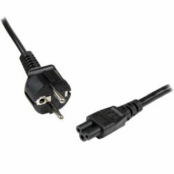 StarTech.com Câble d'Alimentation en Trèfle [PC Portable] 2 m - Schuko CEE7 vers IEC 320 C5 [Tripolaire] 