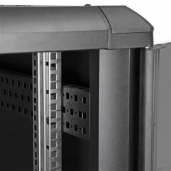 StarTech.com Armoire Rack Serveur 22U à 4 Montants, Armoire Verrouillable 19" pour Ordinateur/AV/Équipement IT, Rack Réseau pour Bureau/Domicile avec Roulettes et Rails de Montage Ajustables 