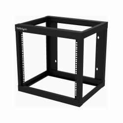 StarTech.com Rack Réseau Mural 9U à 2 Montants, Rack Serveur 19" à Cadre Ouvert, Profondeur 18", Rack de Données Mural pour IT / AV / Panneau de Patch / Equipement Ordinateur 