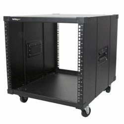 StarTech.com Rack 9U à Châssis Ouvert avec Roulettes - Armoire Portable à 4 Montants et 23" de Profondeur pour Équipement Réseau, Données et Serveur 19" - Capacité de 99kg 