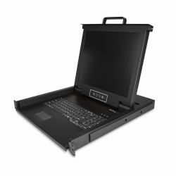 StarTech.com Console KVM en Rack - KVM VGA à port Unique avec Écran LCD 17" pour Rrack de Serveur - Tiroir KVM LCD 1U Universel Complet avec Câbles et Matériel - Support USB - 50 000 MTBF 