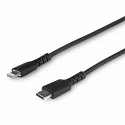 StarTech.com Câble USB-C vers Lightning Noir Robuste 1m - Câble de Charge/Synchronistation USB Type C vers Lightning Fibre Aramide - iPad/iPhone 12 Certifié Apple MFi 