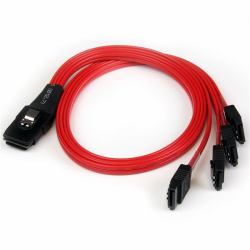 StarTech.com Câble inversé SFF-8087 vers 4 SATA 50 cm - Mini SAS interne vers SATA 
