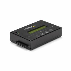 StarTech.com Duplicateur et Effaceur de Disque Dur Autonome 1:1, Cloneur et Effaceur de Disque SATA HDD/SSD, Écran LCD, Conforme TAA, Indépendant du Système d'Exploitation 