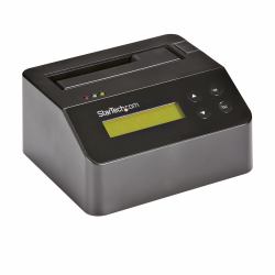 StarTech.com Effaceur de Disque Dur à Baie Unique, Nettoyeur de HDD/SSD Autonome, USB 3.0 à SATA II [3 Gbps], 9 Modes d'Effacement, Écran LCD, Dock de nettoyage de Disque Dur Secure Erase, Conforme TAA 