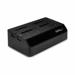 StarTech.com Station d'accueil USB 3.0 pour 4 disques durs SATA III 2,5"/3,5" 6Gb/s - Dock HDD / SSD avec UASP et ventilateurs 