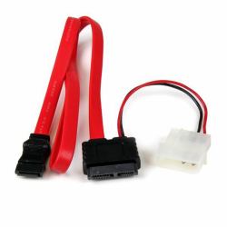 StarTech.com Câble Adaptateur Slimline SATA vers SATA avec Alimentation LP4 - 50 cm 