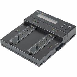 StarTech.com Duplicateur et effaceur autonome M.2 SATA & M.2 NVMe - Cloneur/effaceur HDD/SSD M.2 PCIe AHCI/NVMe, M.2 SATA, 2.5/3.5" SATA - Effaceur/duplicateur de disque dur externe, TAA 