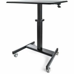 StarTech.com Bureau Mobile Assis-Debout - Poste de Travail Ergonomique à Roulettes - Table Ordinateur Réglable en Hauteur One-Touch - Chariot Informatique pour PC Portable/Ordinateur 
