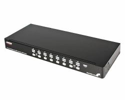 StarTech.com Commutateur KVM PS/2 USB 16 ports 1U empilables sur rack avec OSD 