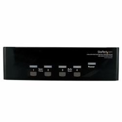 StarTech.com Commutateur KVM USB et double écran DVI / VGA à 4 ports avec audio et hub USB 2.0 