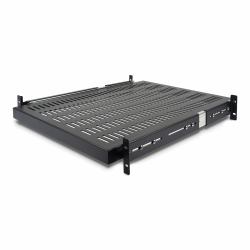 StarTech.com Etagère coulissante pour Rack de Serveur 2U - Profondeur ajustable 48 cm – 22.7kg 