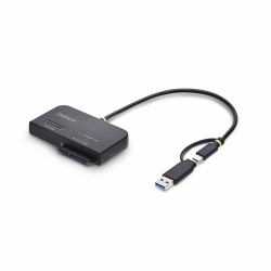 StarTech.com Adaptateur USB-C/USB-A vers M.2 NVMe et SATA 2,5"/3,5", 10 Gbps, Lecteur de Disque dur SSD Externe Sans Outil, B+M/M-Key 