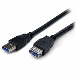 StarTech.com Câble d'extension USB 3.0 SuperSpeed de 2m - Rallonge USB A vers A - M/F - Noir 