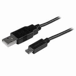 StarTech.com Câble de charge / synchronisation mobile USB A vers Micro B slim de 15 cm pour smartphone et tablette - M/M - Noir 