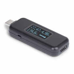 StarTech.com Testeur de Puissance USB-C, Multimètre Numérique, Voltmètre et Ampèremètre Bidirectionnel, Jusqu'à 240W PD EPR, Testeur de Puissance Portable pour Câble et Port USB-C 