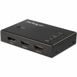 StarTech.com Switch commutateur HDMI 4K 60 Hz à 4 entrées - 3x HDMI 1x DisplayPort 