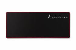 SureFire Silent Flight 680 Tapis de souris de jeu Noir, Rouge 