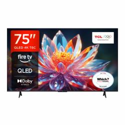 TCL T6C 75T6C-UK TV 190,5 cm [75"] 4K Ultra HD Smart TV Wifi Métallique 350 cd/m² 