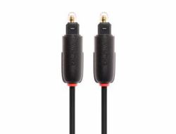 Techlink NX2 Toslink Optical Plug to Toslink Optical Plug câble audio 3 m Noir 