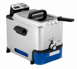 Tefal Oleoclean Pro Inox & Design FR8040 Unique 3,5 L 2300 W Noir, Acier inoxydable 