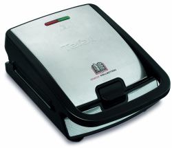 Tefal Snack Collection SW852D gaufrier et appareil à croque-monsieur 700 W Noir, Acier inoxydable 