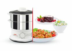 Tefal VC1451 cuiseur vapeur 2 Nombre de paniers Comptoir Acier inoxydable, Blanc 