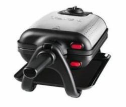 Tefal WM756D moule à gauffres 2 gauffre[s] 1200 W Noir, Acier inoxydable 