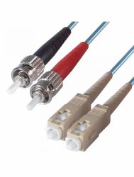 Titan DP Building Systems 3-DX-SC-ST-10-AA câble de fibre optique 10 m OM3 Blue,Aqua colour 