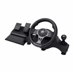 Trust GXT 289 Movi Noir USB Volant + pédales Nintendo Switch, PlayStation 4, Xbox One S, Xbox One X, Xbox Series S, Xbox Series X 