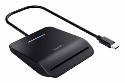 Trust Primo lecteur de cartes à puce Intérieure USB USB Type-C Noir 