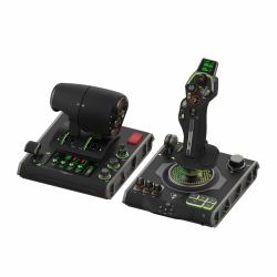 Turtle Beach VelocityOne Flightdeck - Joystick et Manette du Système de Simulation Universelle HOTAS avec écran tactiles, HUD Monté sur Manche et Capteurs sans Contact pour Windows 10 & 11 