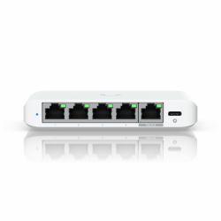 Ubiquiti UniFi Flex Mini 2.5G Géré 2.5G Ethernet [100/1000/2500] Connexion Ethernet, supportant l'alimentation via ce port [PoE] Bureau Blanc 