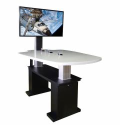 Unicol RHO1 bureau d'ordinateur Noir, Blanc 