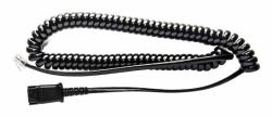 V7 BL-02+P câble de téléphone 2 m Noir 