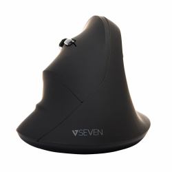 V7 Souris ergonomique verticale 2.4 Ghz pour gaucher MW400L - Noire - Connectivité sans fil - Interface USB 