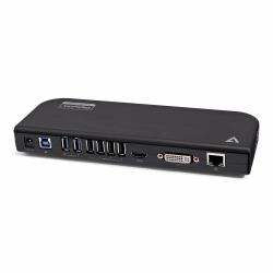 V7 UDDS2 station d'accueil USB 2.0 Noir 