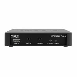 Vaddio 999-82600-000 Passerelle de conférence audio AV 1920 x 1080 pixels Ethernet/LAN Noir 