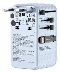 Verbatim Charge 'n' Travel 70W Universel Bleu Secteur Charge rapide Intérieure 
