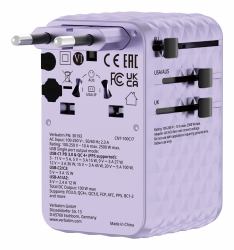 Verbatim 30193 chargeur d'appareils mobiles Universel Violet Secteur Charge rapide Intérieure 