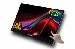 Verbatim 32239 écran plat de PC 43,9 cm [17.3"] 3840 x 2160 pixels 4K Ultra HD LCD Écran tactile Noir 