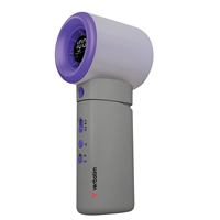 Verbatim [32345] Cool 'n' Go Aqua Breeze Handheld Fan, Portable Cooling with Refreshing Mist Spray - Grey/Purple