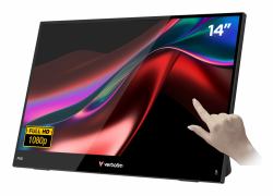 Verbatim Portable 14" FHD Touch Monitor LIGHT Moniteur portable Noir 35,6 cm [14"] LCD 1920 x 1080 pixels 