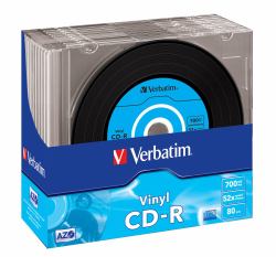 Verbatim CD-R AZO Data Vinyl 700 Mo 52x 10 pièce[s] 