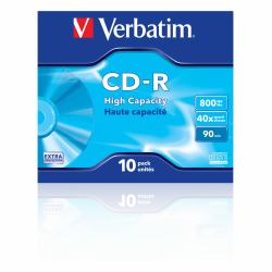 Verbatim CD-R High Capacity 800 Mo 40x 10 pièce[s] 