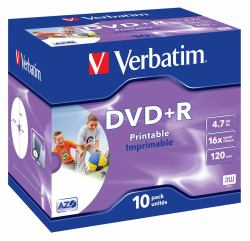 Verbatim 43508 DVD vierge 4,7 Go DVD+R 10 pièce[s] 