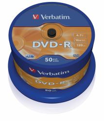 Verbatim DVD-R Matt Silver 4,7 Go 50 pièce[s] 