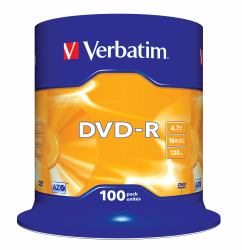 Verbatim DVD-R Matt Silver 4,7 Go 100 pièce[s] 