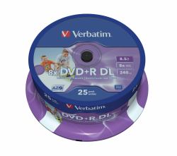 Verbatim 43667 DVD vierge 8,5 Go DVD+R DL 25 pièce[s] 